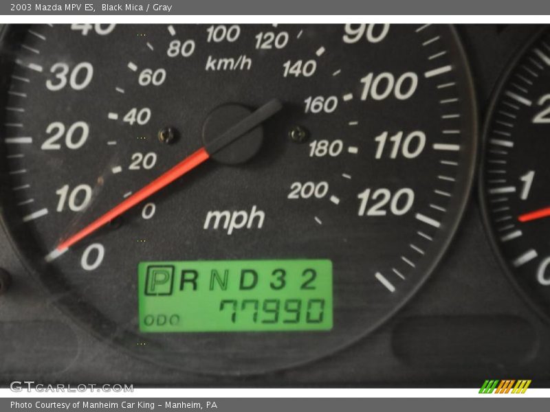 Black Mica / Gray 2003 Mazda MPV ES