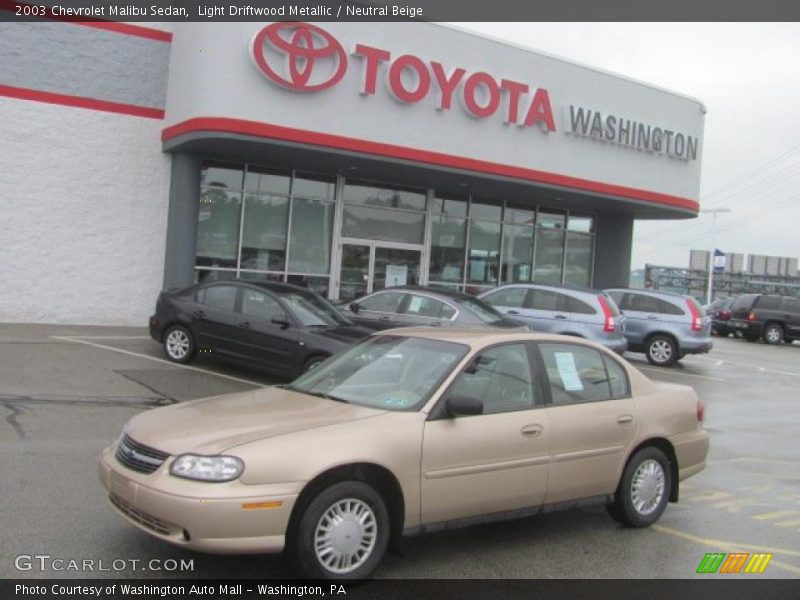 Light Driftwood Metallic / Neutral Beige 2003 Chevrolet Malibu Sedan