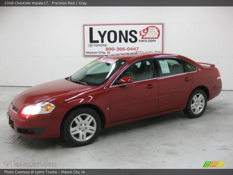 Precision Red / Gray 2008 Chevrolet Impala LT