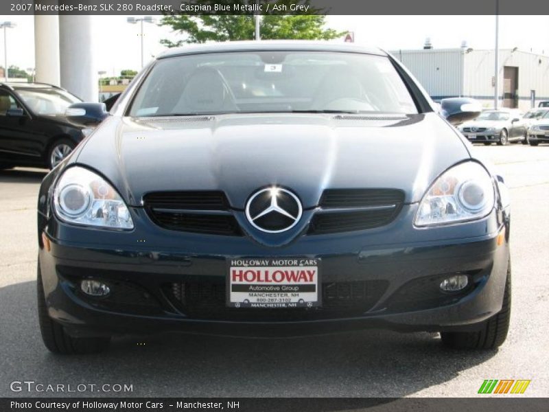 Caspian Blue Metallic / Ash Grey 2007 Mercedes-Benz SLK 280 Roadster