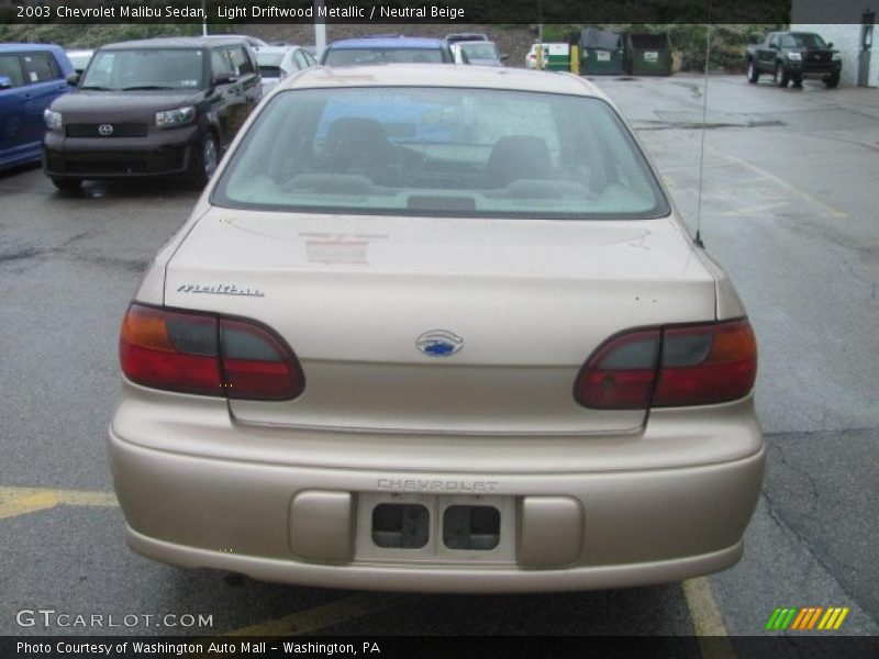 Light Driftwood Metallic / Neutral Beige 2003 Chevrolet Malibu Sedan