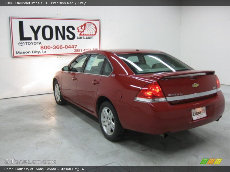 Precision Red / Gray 2008 Chevrolet Impala LT