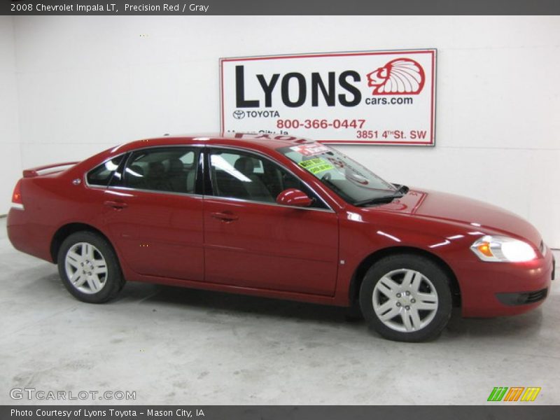 Precision Red / Gray 2008 Chevrolet Impala LT