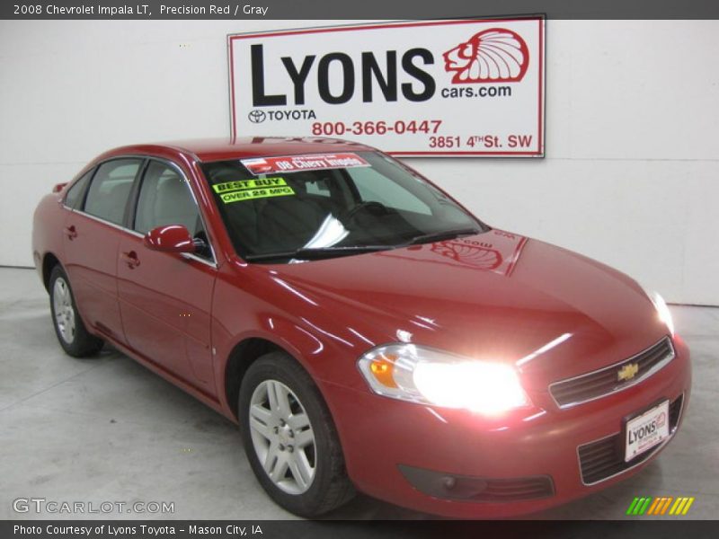 Precision Red / Gray 2008 Chevrolet Impala LT