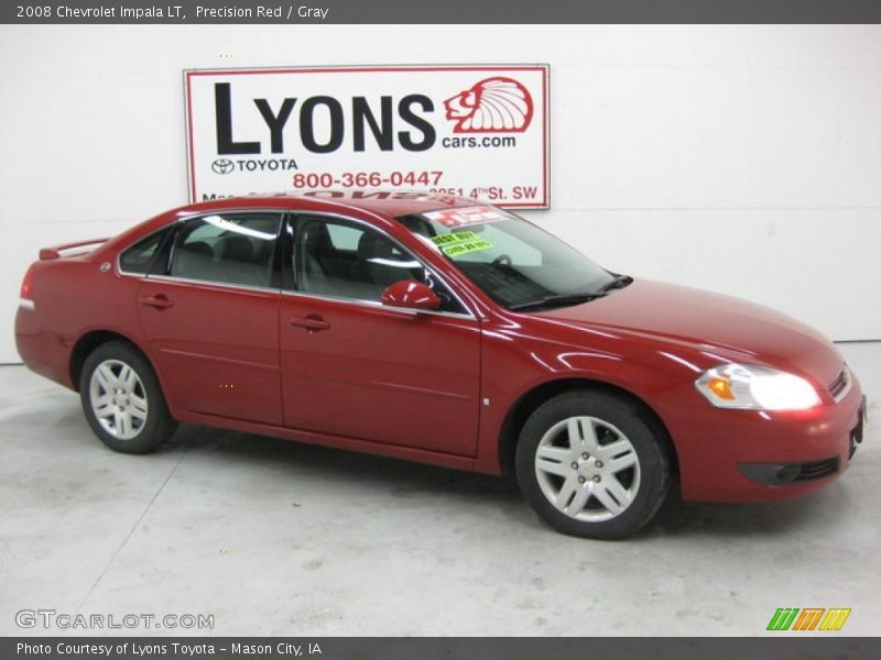 Precision Red / Gray 2008 Chevrolet Impala LT