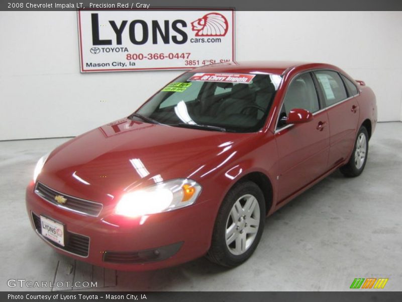 Precision Red / Gray 2008 Chevrolet Impala LT