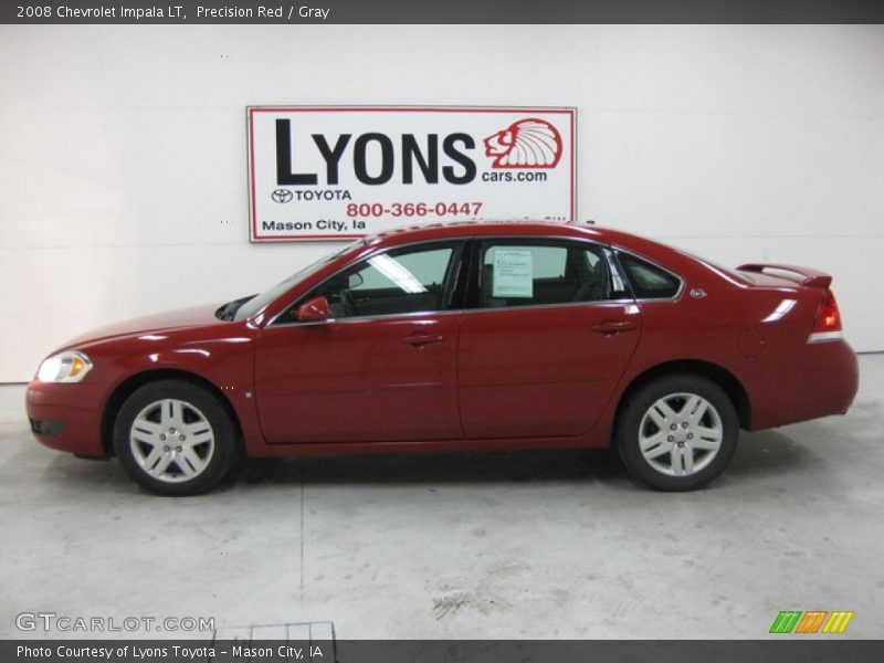 Precision Red / Gray 2008 Chevrolet Impala LT