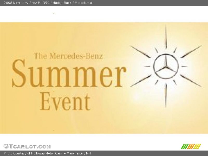Black / Macadamia 2008 Mercedes-Benz ML 350 4Matic