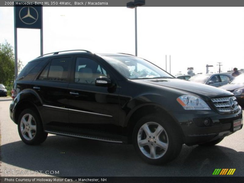 Black / Macadamia 2008 Mercedes-Benz ML 350 4Matic