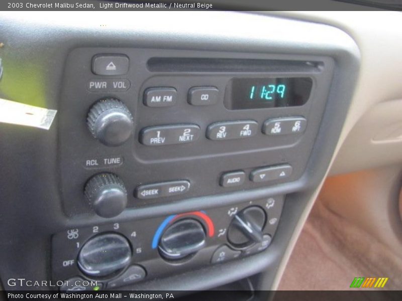 Light Driftwood Metallic / Neutral Beige 2003 Chevrolet Malibu Sedan