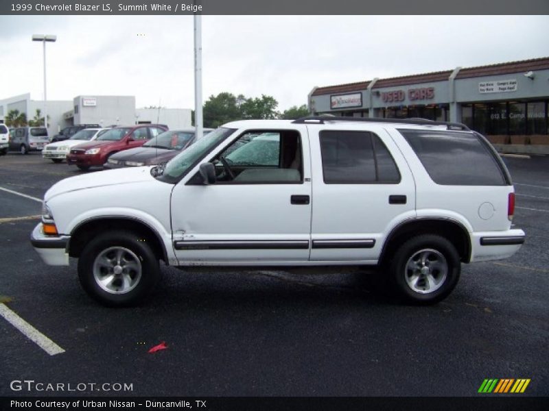 Summit White / Beige 1999 Chevrolet Blazer LS