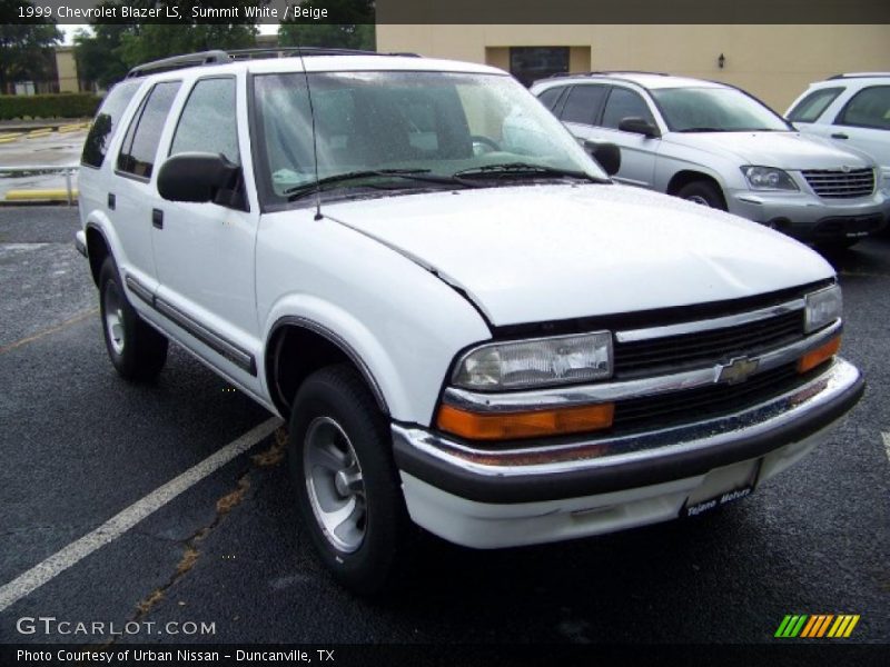 Summit White / Beige 1999 Chevrolet Blazer LS