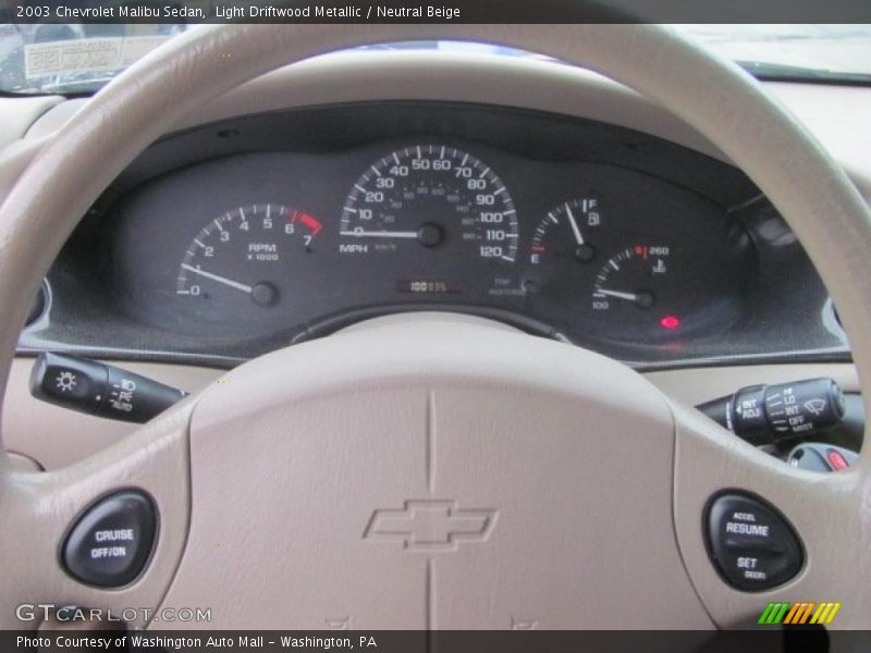 Light Driftwood Metallic / Neutral Beige 2003 Chevrolet Malibu Sedan