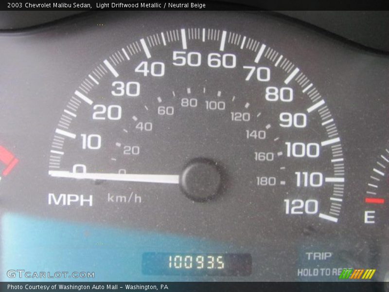 Light Driftwood Metallic / Neutral Beige 2003 Chevrolet Malibu Sedan