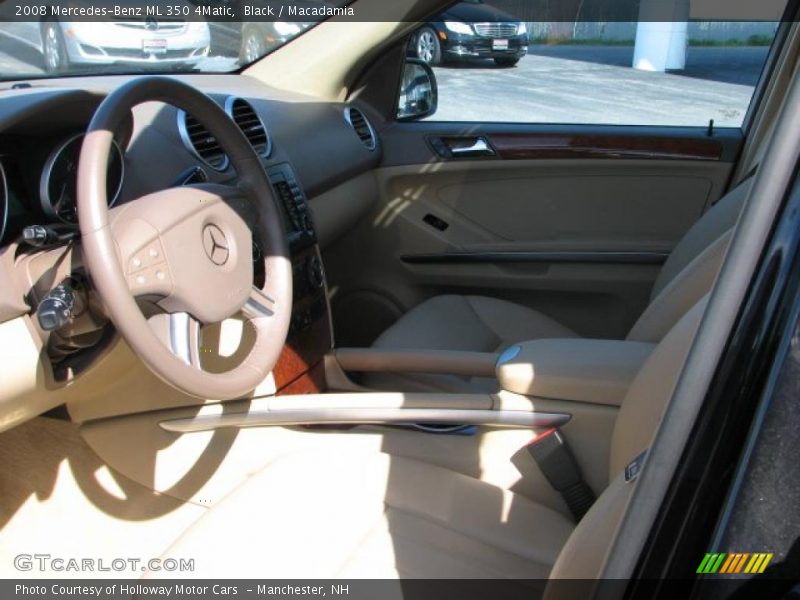 Black / Macadamia 2008 Mercedes-Benz ML 350 4Matic