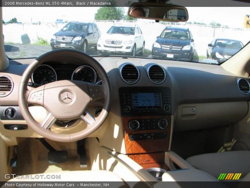 Black / Macadamia 2008 Mercedes-Benz ML 350 4Matic