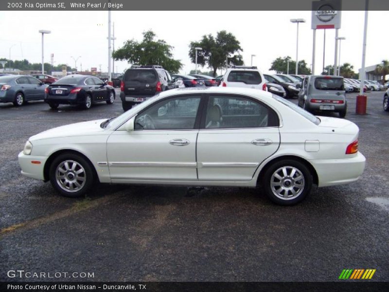 White Pearl / Beige 2002 Kia Optima SE