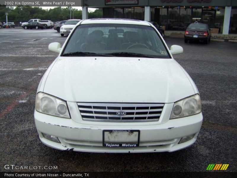 White Pearl / Beige 2002 Kia Optima SE