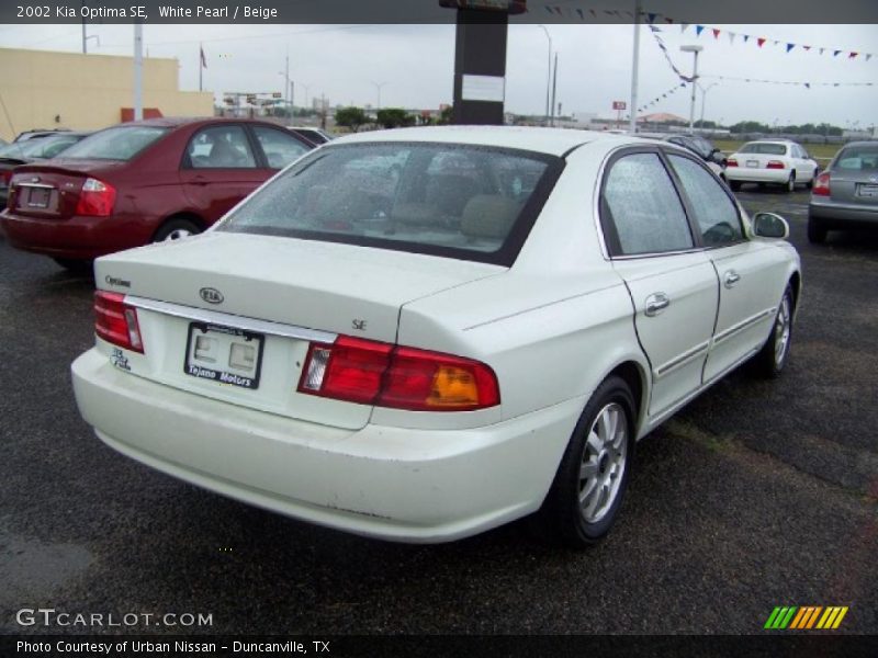 White Pearl / Beige 2002 Kia Optima SE
