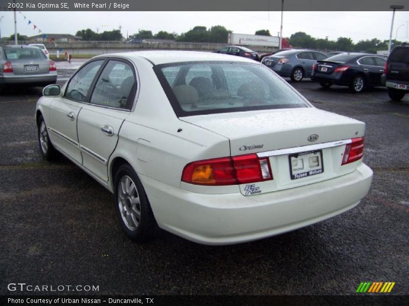 White Pearl / Beige 2002 Kia Optima SE