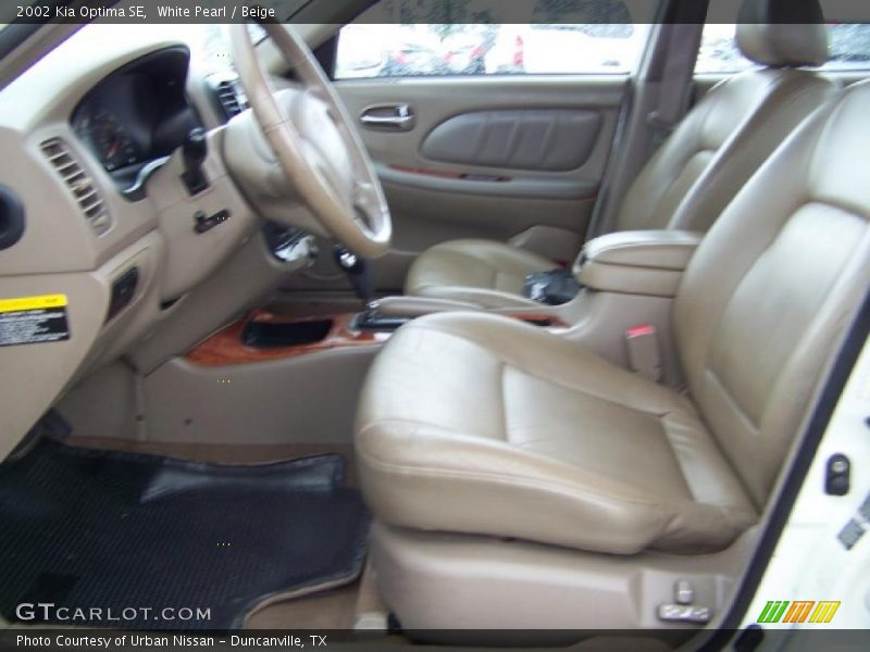 White Pearl / Beige 2002 Kia Optima SE