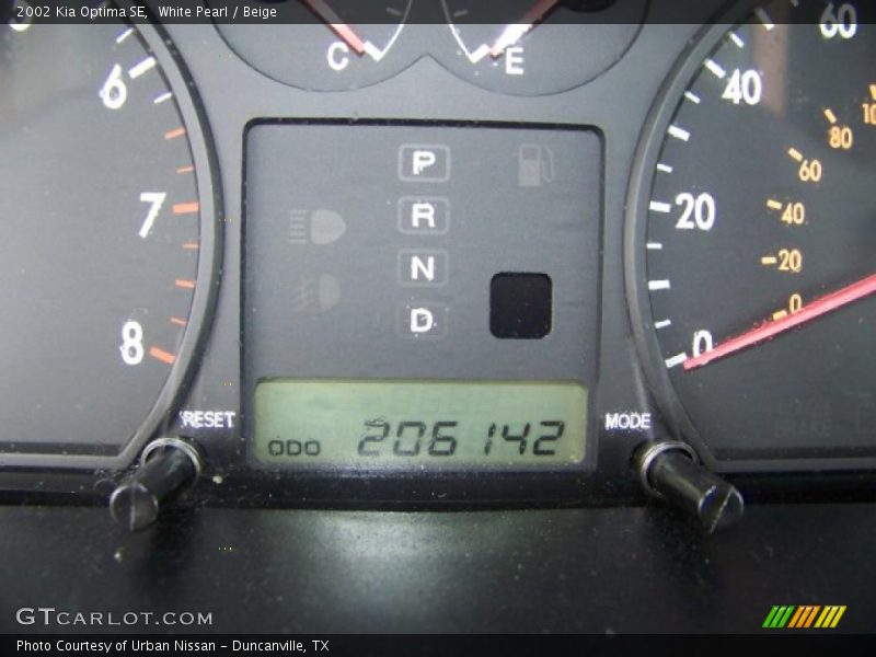 White Pearl / Beige 2002 Kia Optima SE