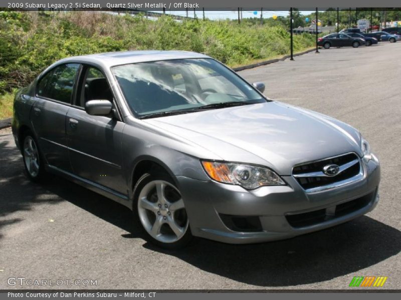 Quartz Silver Metallic / Off Black 2009 Subaru Legacy 2.5i Sedan