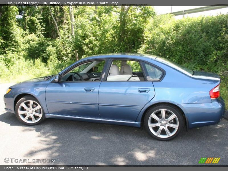 Newport Blue Pearl / Warm Ivory 2009 Subaru Legacy 3.0R Limited
