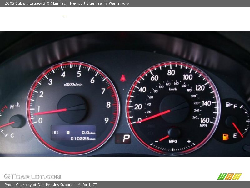 Newport Blue Pearl / Warm Ivory 2009 Subaru Legacy 3.0R Limited