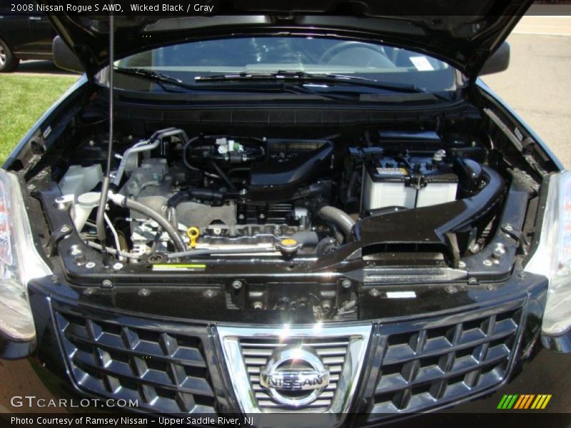 Wicked Black / Gray 2008 Nissan Rogue S AWD