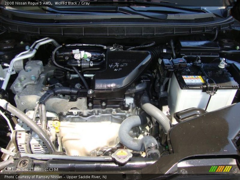 Wicked Black / Gray 2008 Nissan Rogue S AWD