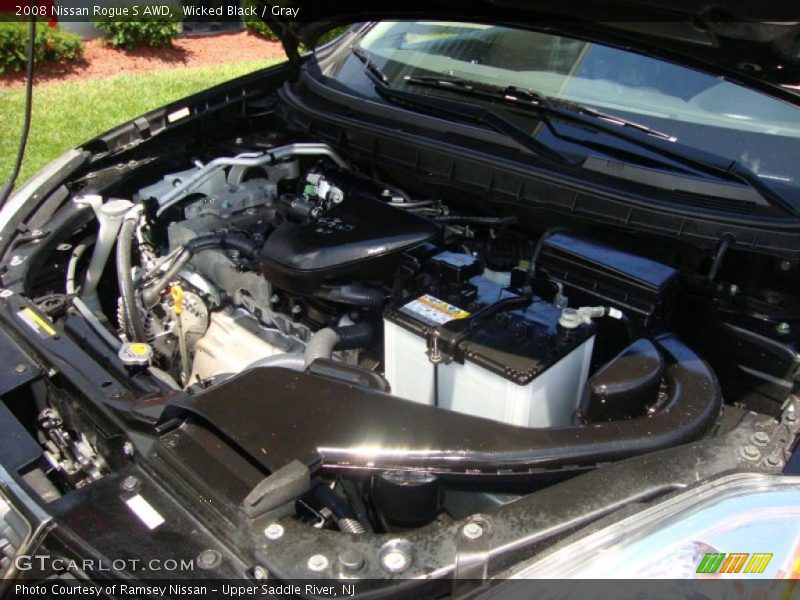Wicked Black / Gray 2008 Nissan Rogue S AWD