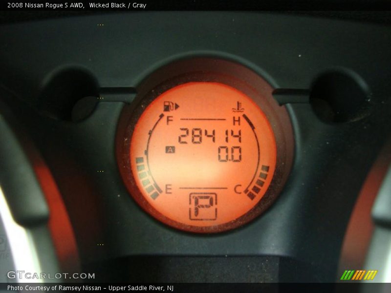 Wicked Black / Gray 2008 Nissan Rogue S AWD