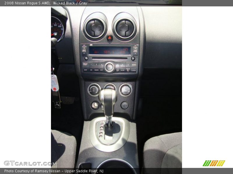 Wicked Black / Gray 2008 Nissan Rogue S AWD