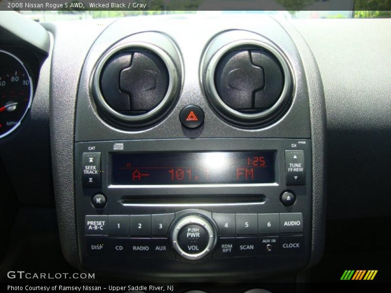 Wicked Black / Gray 2008 Nissan Rogue S AWD