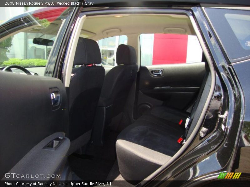Wicked Black / Gray 2008 Nissan Rogue S AWD