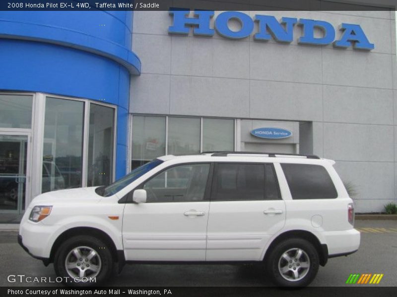 Taffeta White / Saddle 2008 Honda Pilot EX-L 4WD