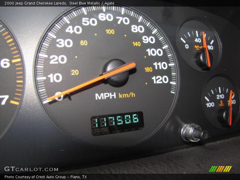 Steel Blue Metallic / Agate 2000 Jeep Grand Cherokee Laredo