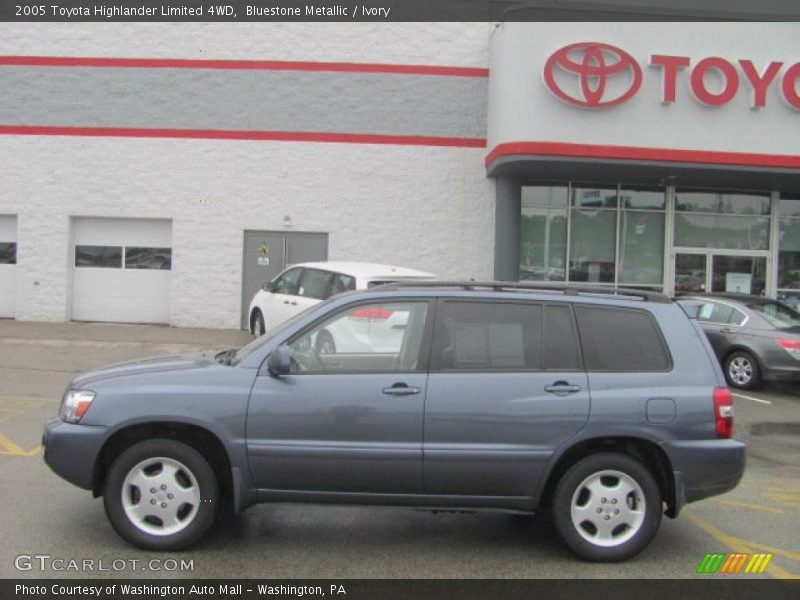 Bluestone Metallic / Ivory 2005 Toyota Highlander Limited 4WD