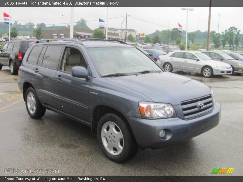 Bluestone Metallic / Ivory 2005 Toyota Highlander Limited 4WD