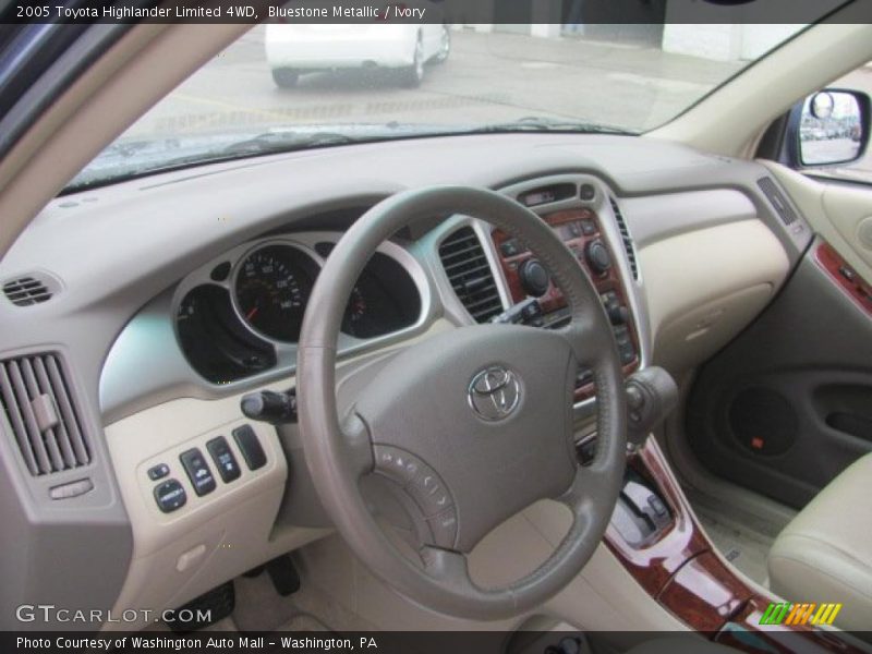 Bluestone Metallic / Ivory 2005 Toyota Highlander Limited 4WD