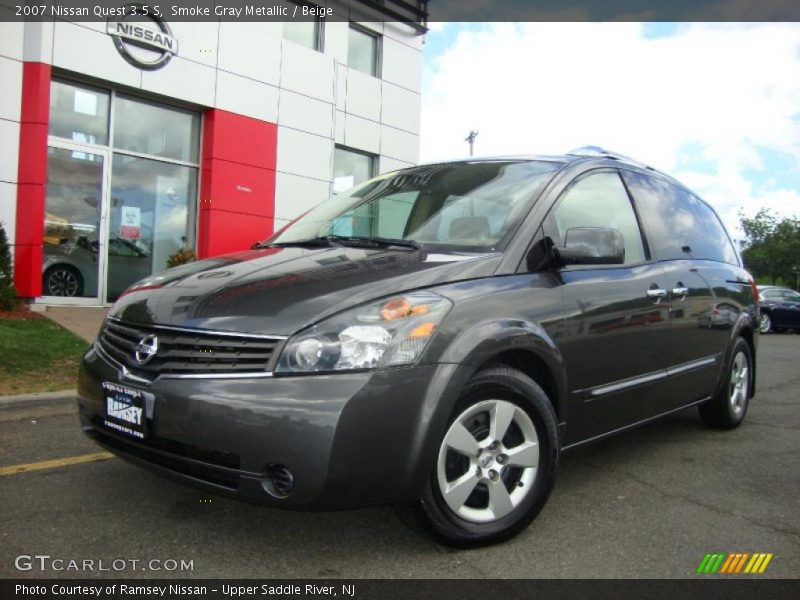 Smoke Gray Metallic / Beige 2007 Nissan Quest 3.5 S