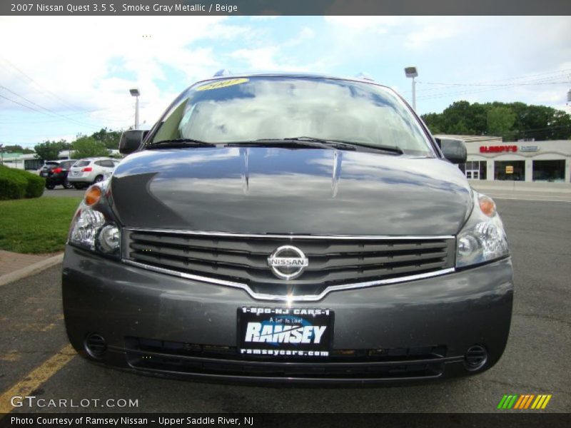 Smoke Gray Metallic / Beige 2007 Nissan Quest 3.5 S