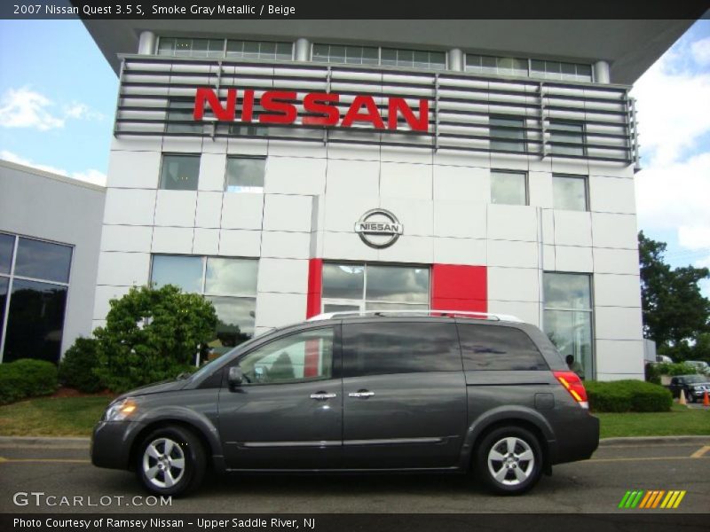 Smoke Gray Metallic / Beige 2007 Nissan Quest 3.5 S