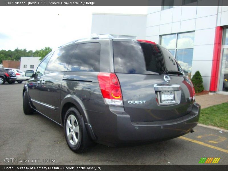 Smoke Gray Metallic / Beige 2007 Nissan Quest 3.5 S