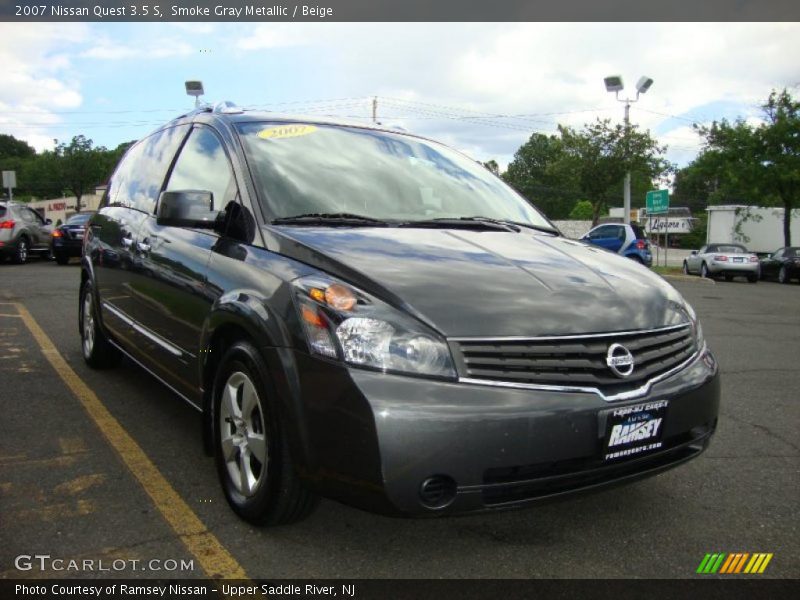 Smoke Gray Metallic / Beige 2007 Nissan Quest 3.5 S