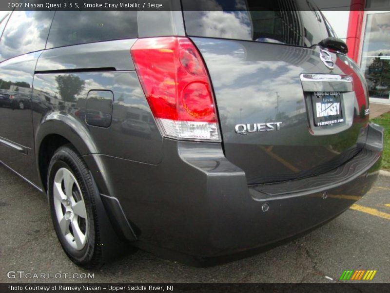 Smoke Gray Metallic / Beige 2007 Nissan Quest 3.5 S