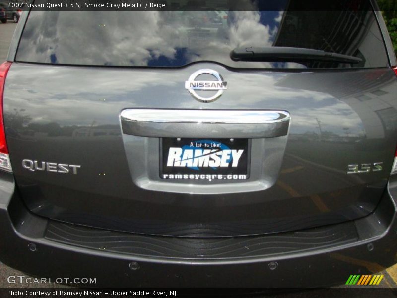 Smoke Gray Metallic / Beige 2007 Nissan Quest 3.5 S