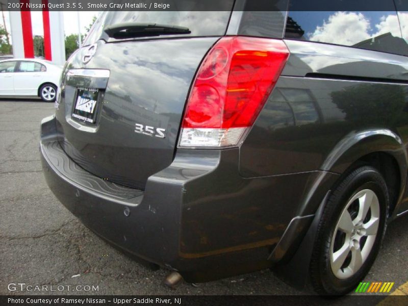Smoke Gray Metallic / Beige 2007 Nissan Quest 3.5 S