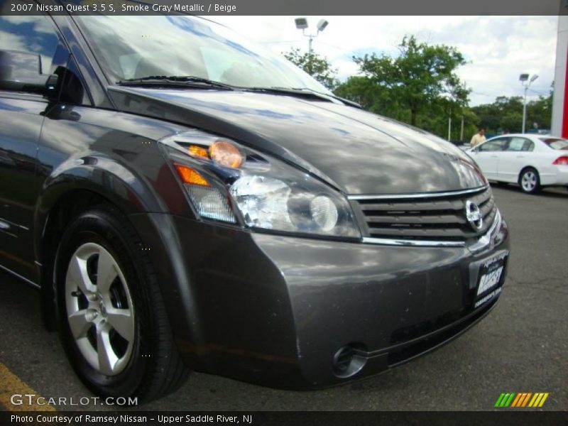 Smoke Gray Metallic / Beige 2007 Nissan Quest 3.5 S